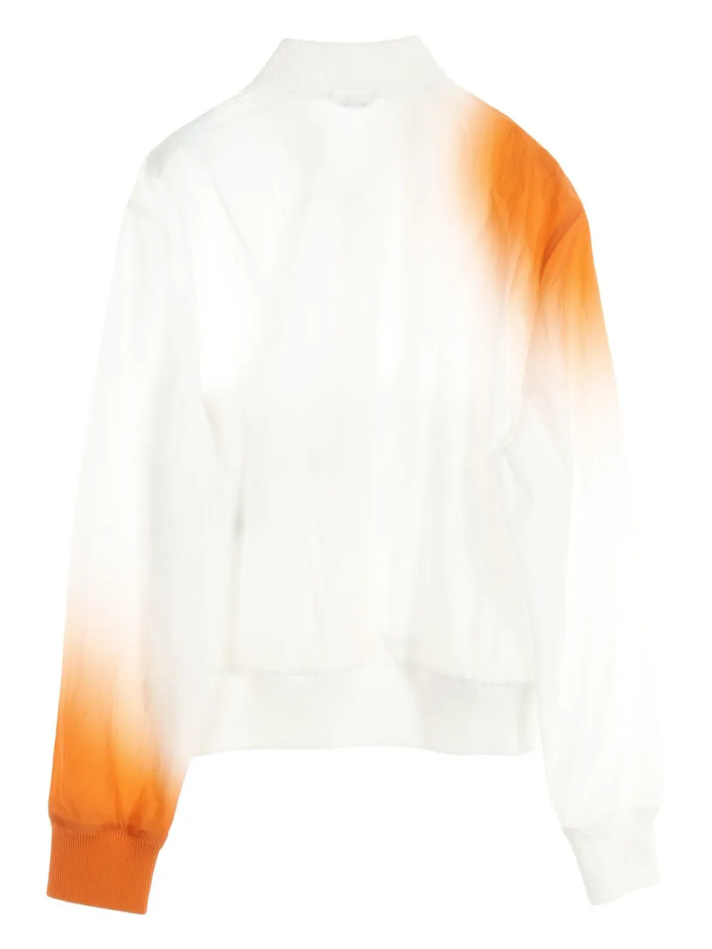 Hermès Pre-Owned 2010s gradient-effect bomber jacket - Wit