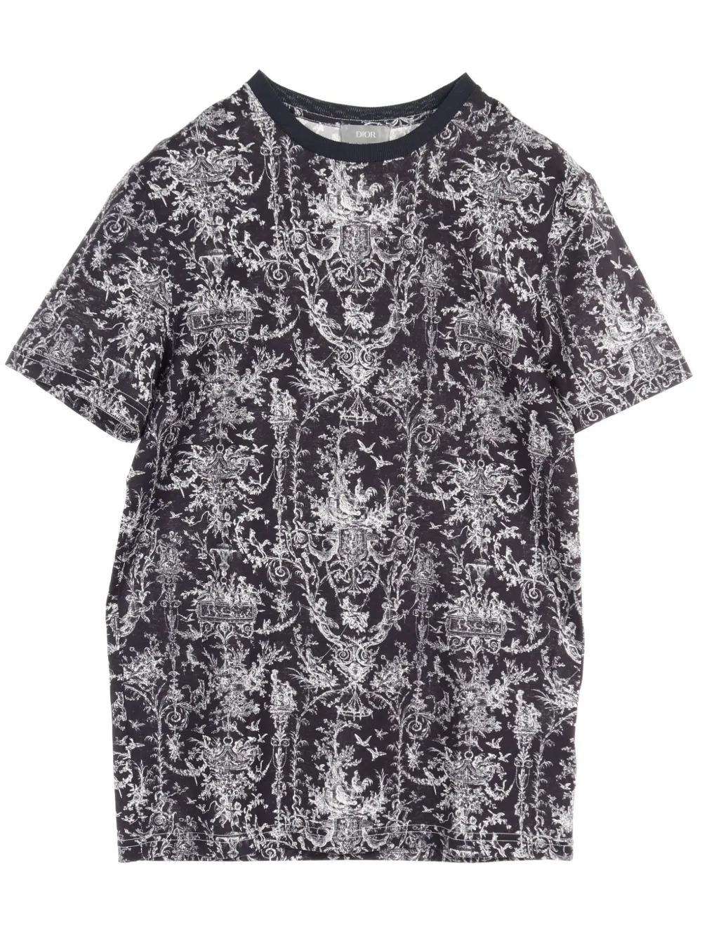 2010s Toile De Jouy-print T-shirt