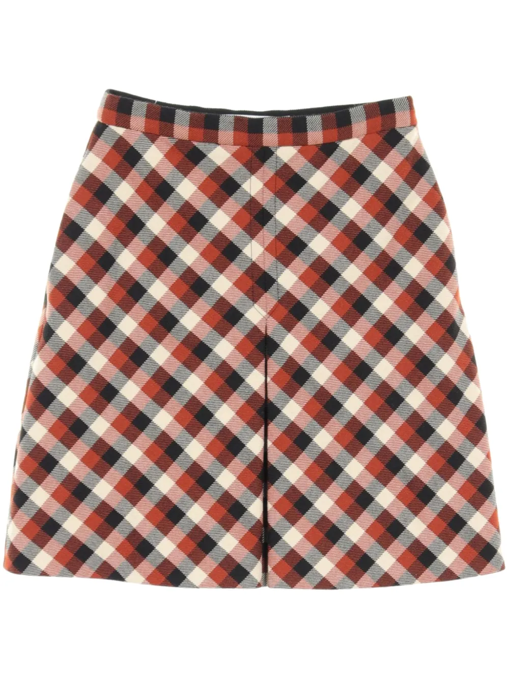 2010s checked skirt