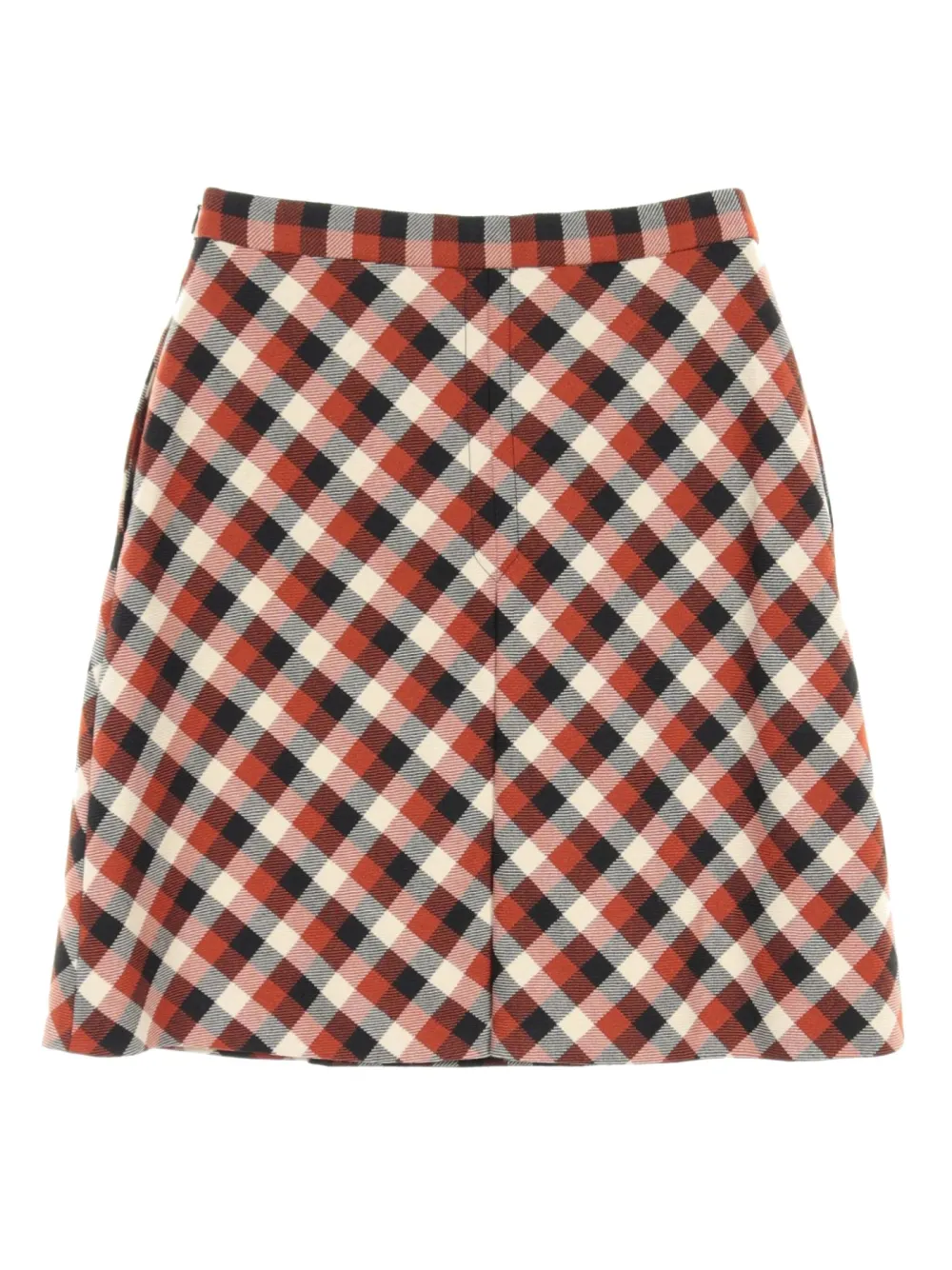 Christian Dior Pre-Owned 2010s checked skirt - Rood