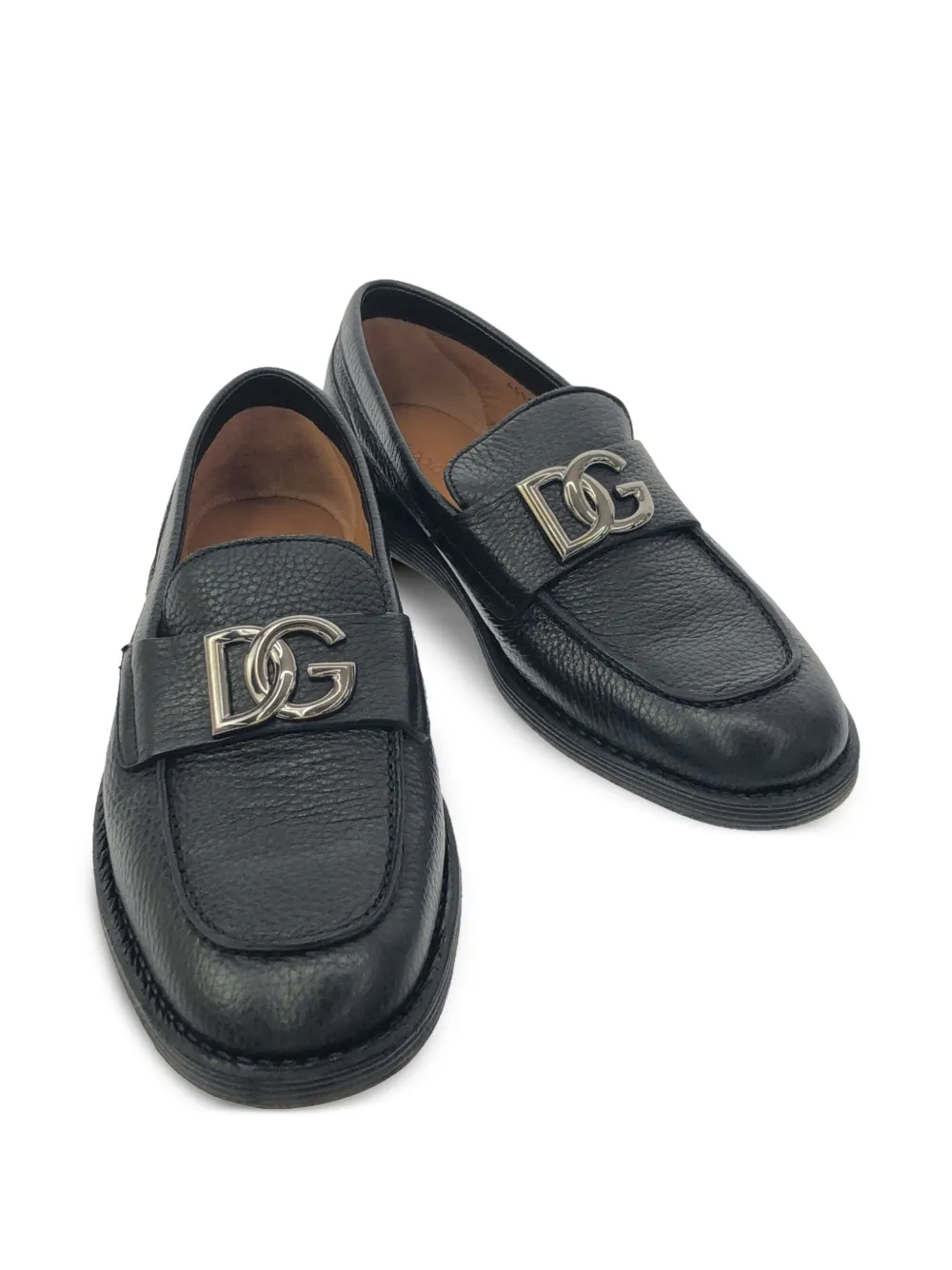 Dolce & Gabbana Pre-Owned 2020s logo-plaque loafers | Image 2