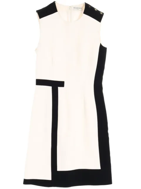 Balenciaga Pre-Owned 2010s two-tone dress