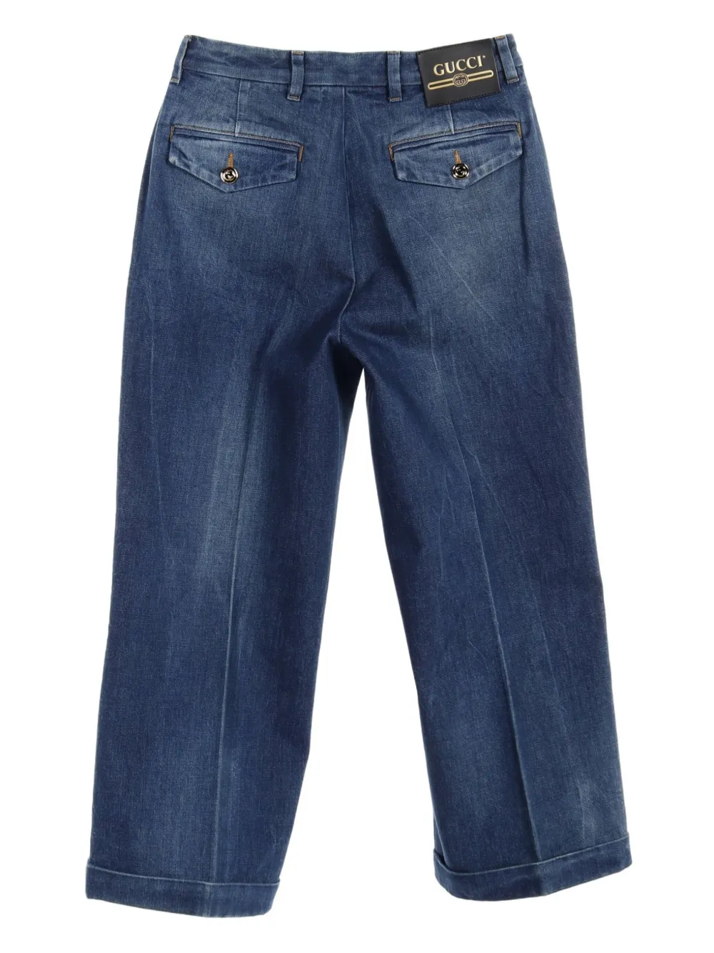 Gucci Pre-Owned 2010s wide-leg jeans - Blauw