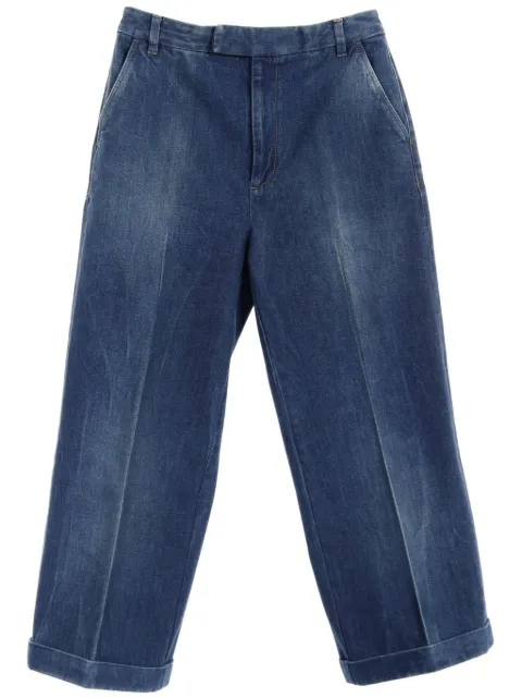 Gucci Pre-Owned 2010s jeans met wijde pijpen