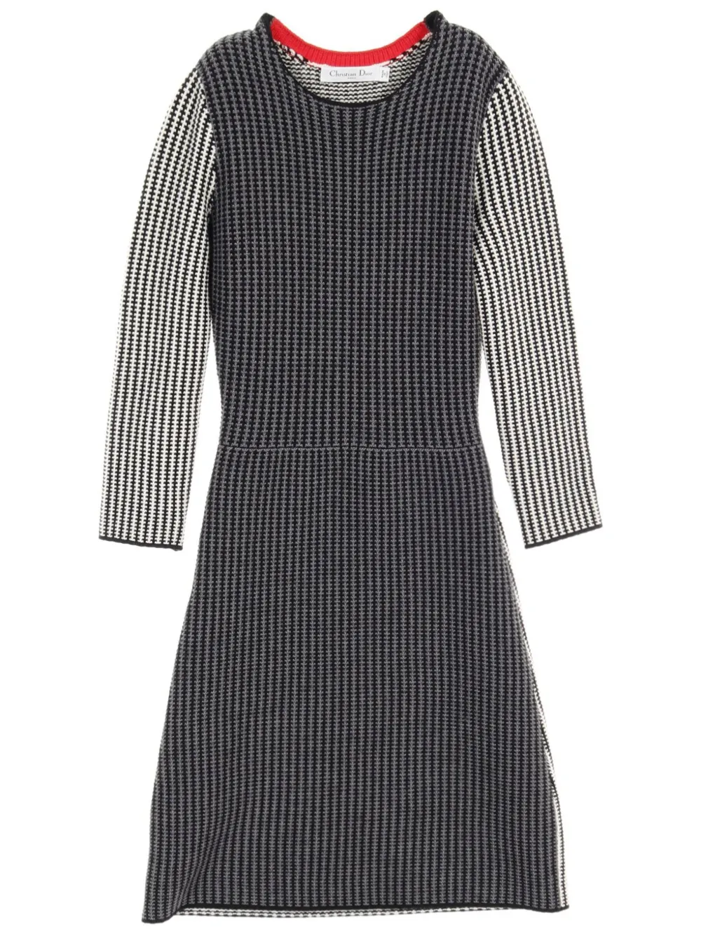 2000s intarsia-knit dress