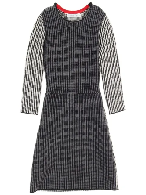 Christian Dior Pre-Owned 2000s intarsia-knit dress