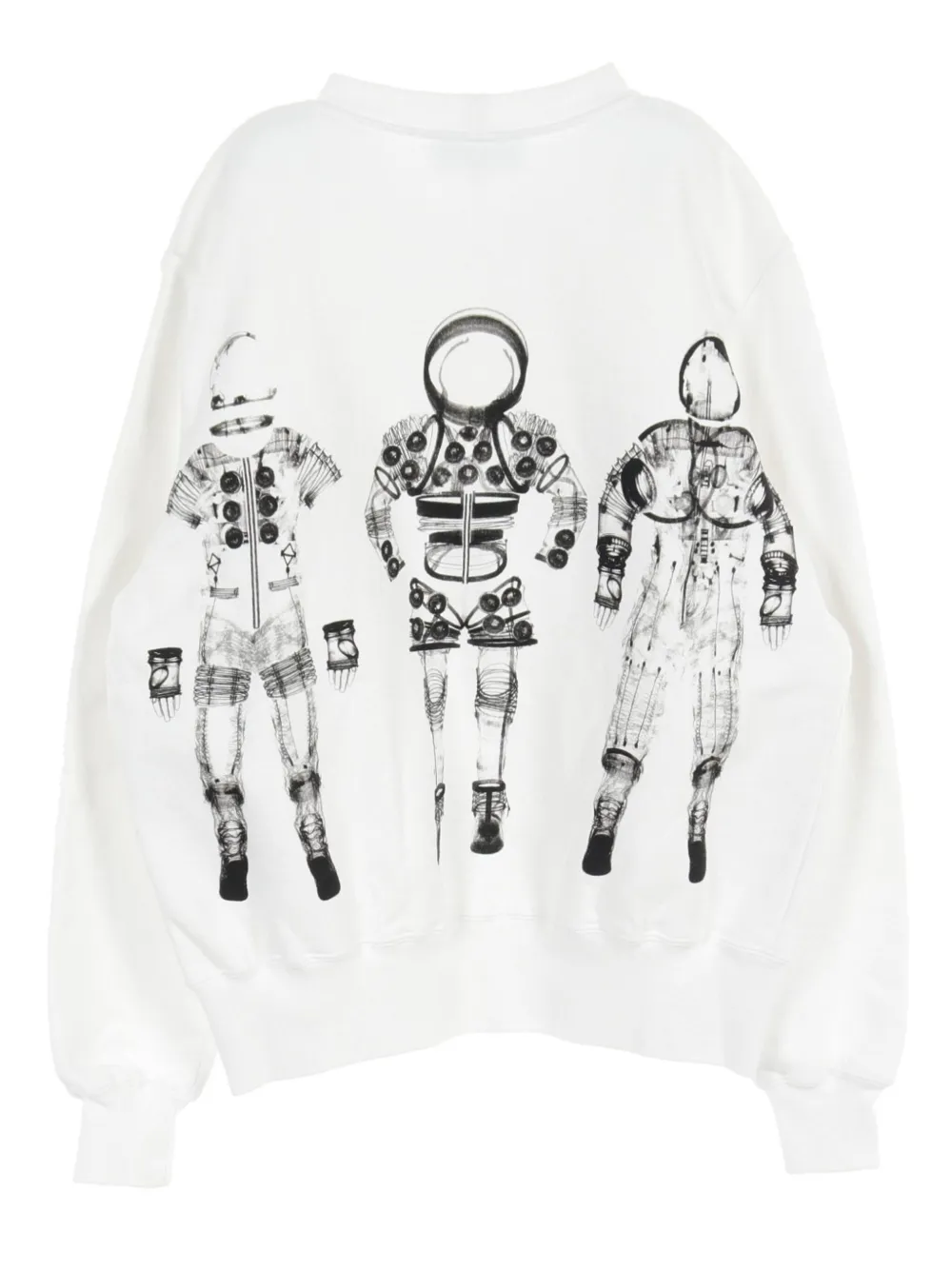 CHANEL Pre-Owned 1986-1988 sweater met astronautprint - Wit