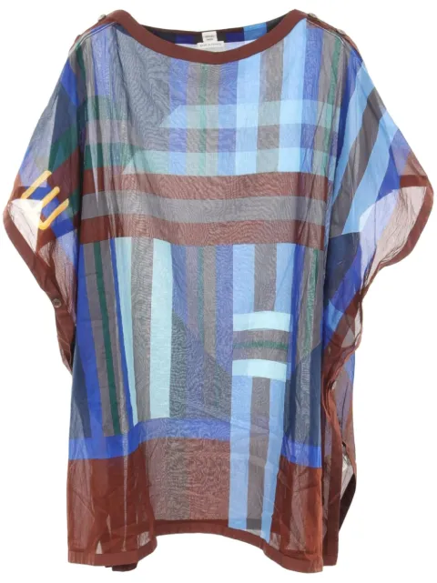 Hermès Pre-Owned blusa con estampado geométrico 2000