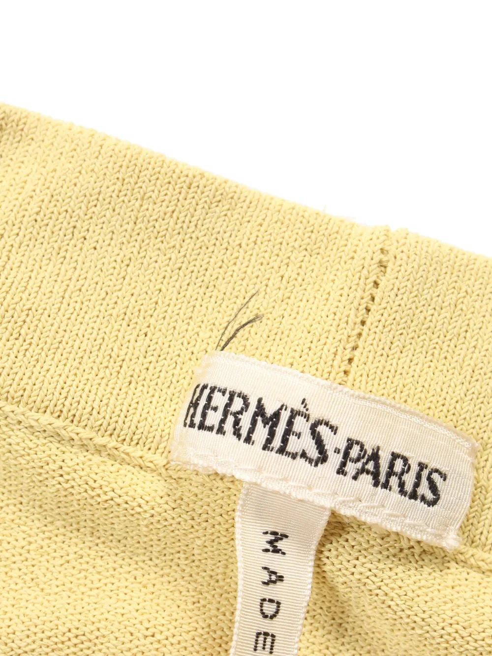 Pre-owned Hermes 2000s Serie Cardigan In Yellow