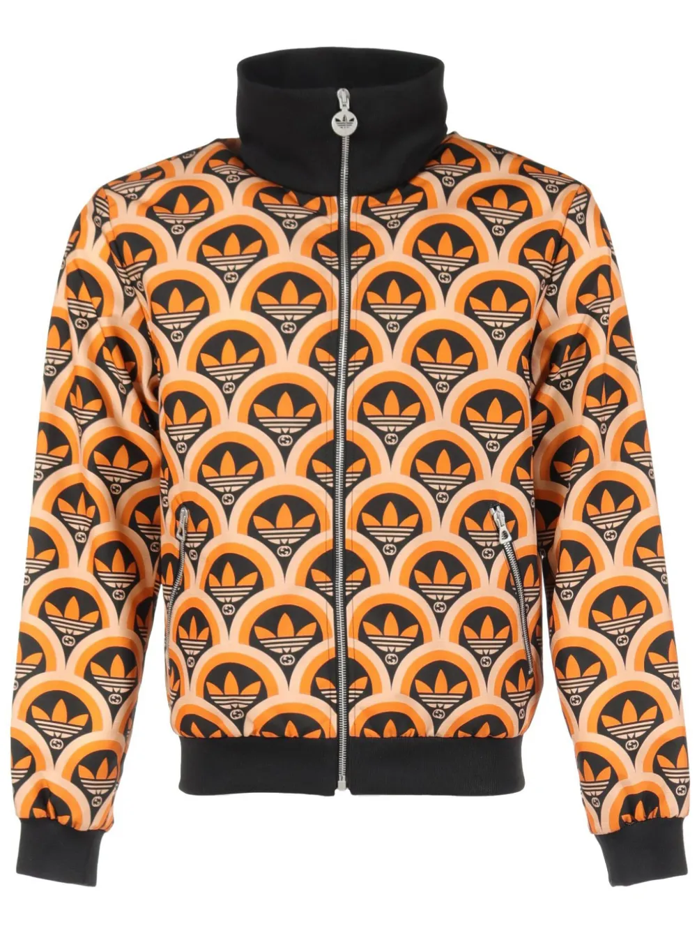 Gucci Pre-Owned x adidas Giacca con stampa Trefoil anni 2020 | arancione | Image 1