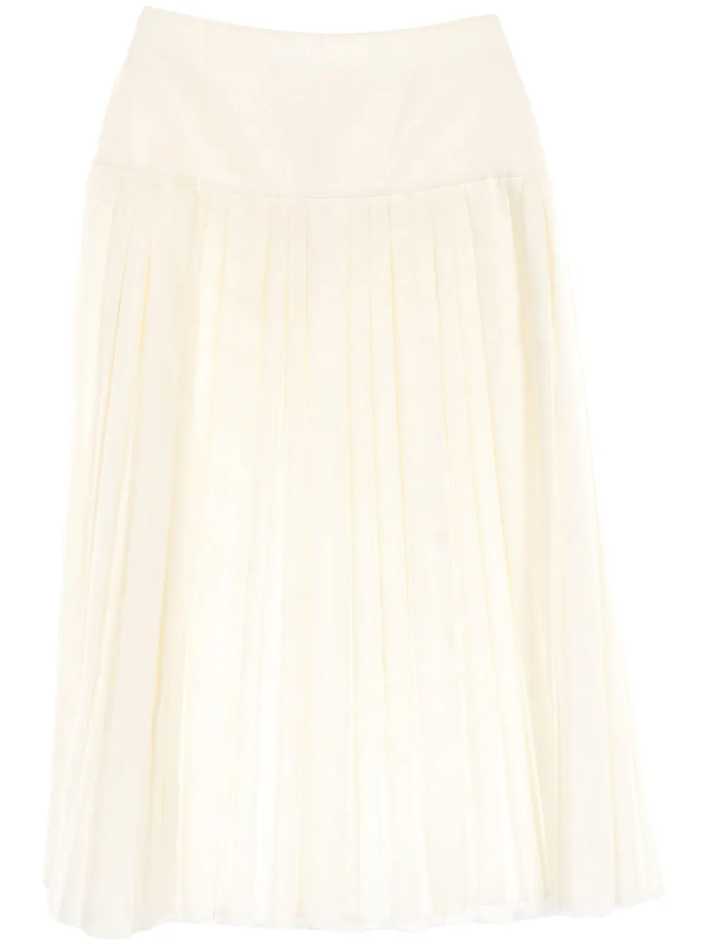 The Row Pre-Owned 2000s pleated skirt - ホワイト The Row Pre-Owned 2000s pleated skirt - ホワイト