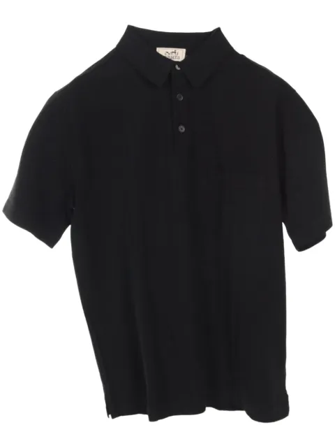 Hermès Pre-Owned playera tipo polo con logo bordado 2020