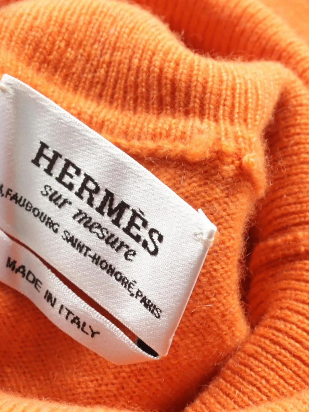 Pre-owned Hermes 2000s Cashmere Sweater In Orange