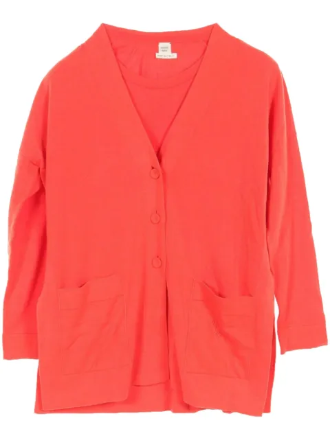 Hermès Pre-Owned 2010s H-embroidered cardigan and T-shirt set