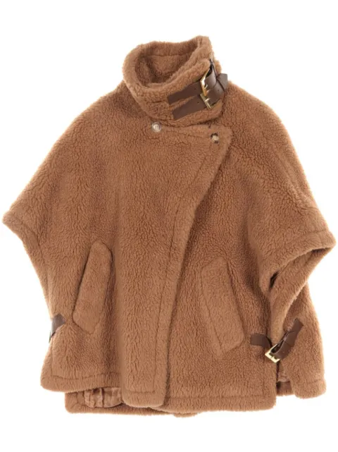 Max Mara 2010s fleece cape