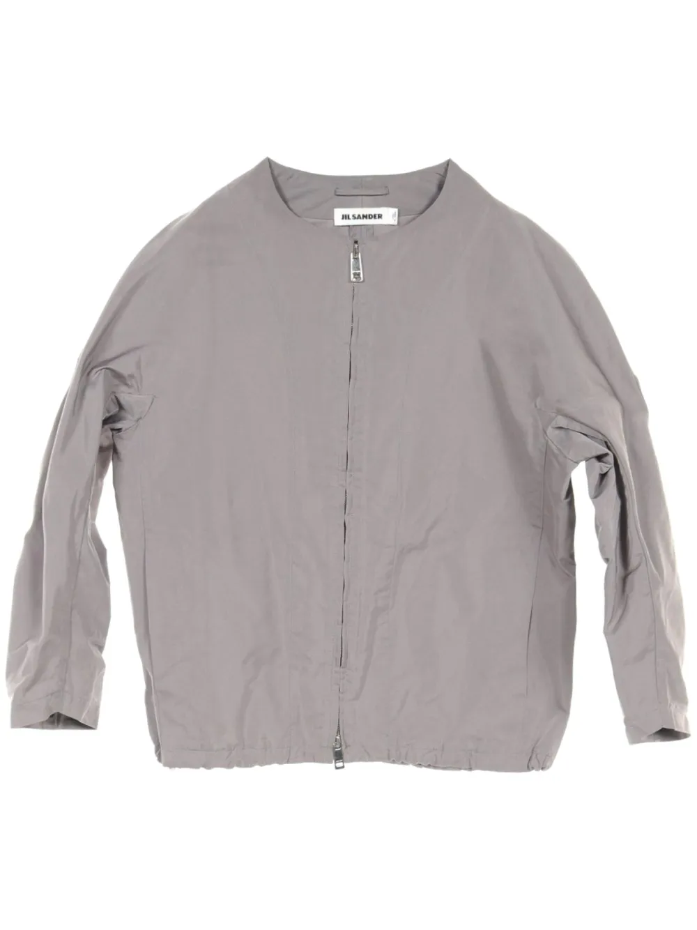 2010s collarless blouson jacket