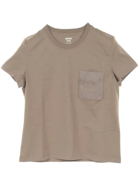 Hermès Pre-Owned 2010s H-embroidered T-shirt