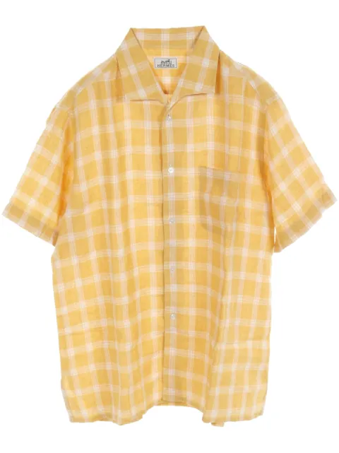 Hermès Pre-Owned 2010s checked shirt