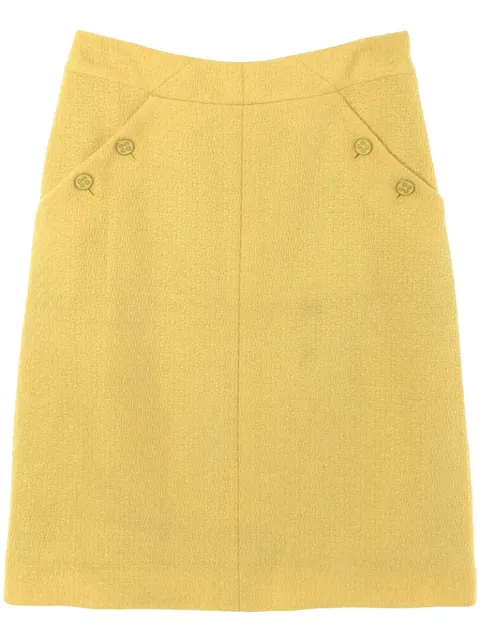 CHANEL Pre-Owned 1986-1988 textured skirt
