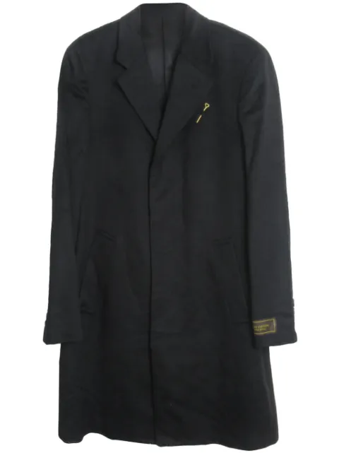 Louis Vuitton Pre-Owned 2010s brooch wool coat
