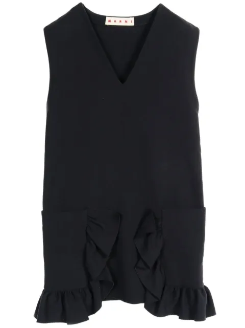 Marni Pre-Owned vestido con cuello en V 2010