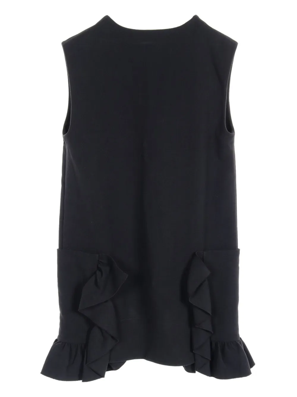 Marni Pre-Owned 2010s V-neck cotton dress - Zwart