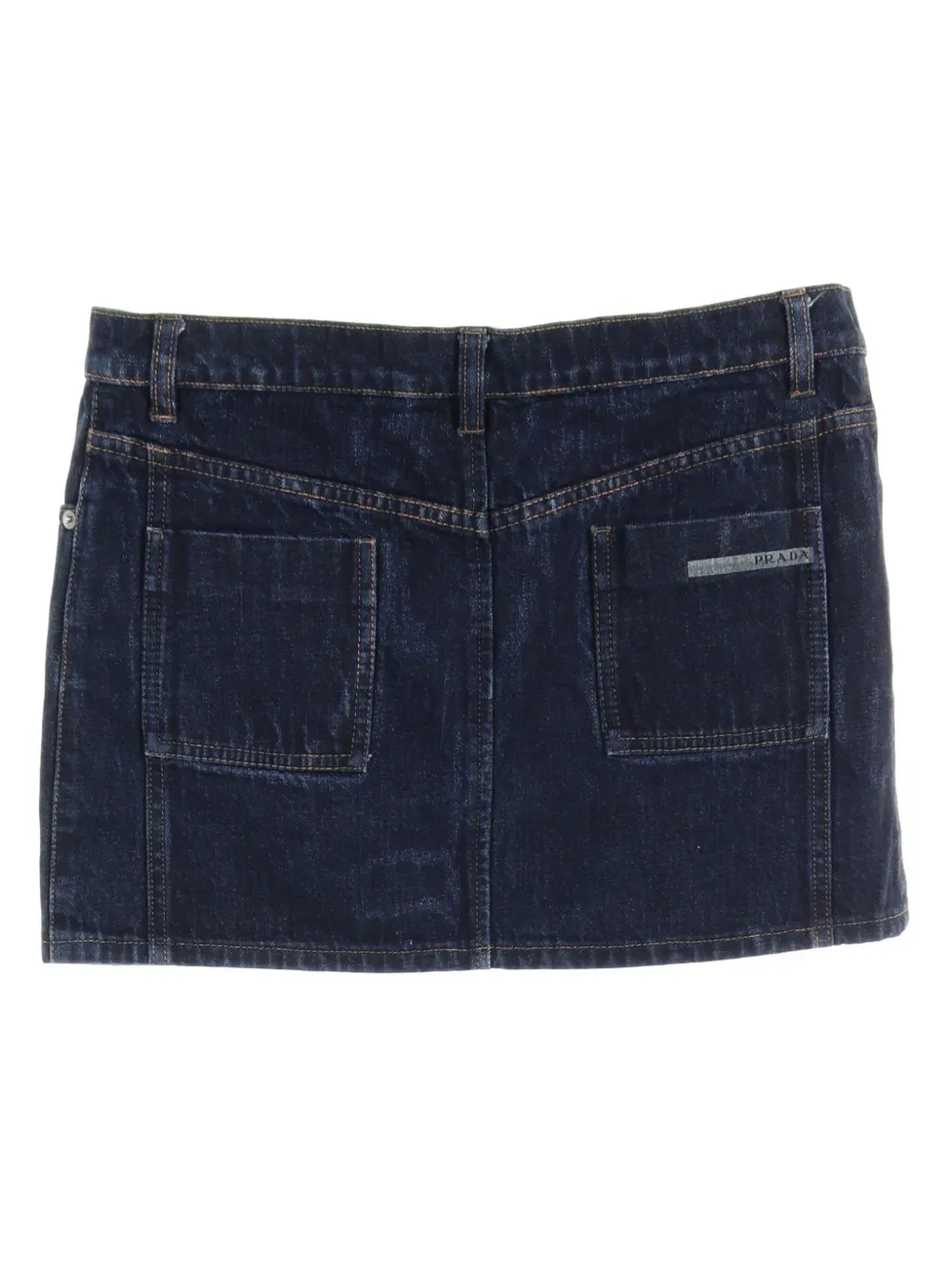 Prada Pre-Owned 2010s mini denim skirt - Blauw