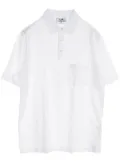 Hermès Pre-Owned 2020s embroidered H cotton polo shirt - White