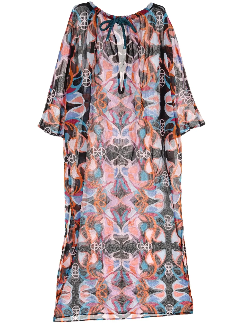 2010s abstract-print dress