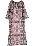 Hermès Pre-Owned 2010s abstract-print dress - Black