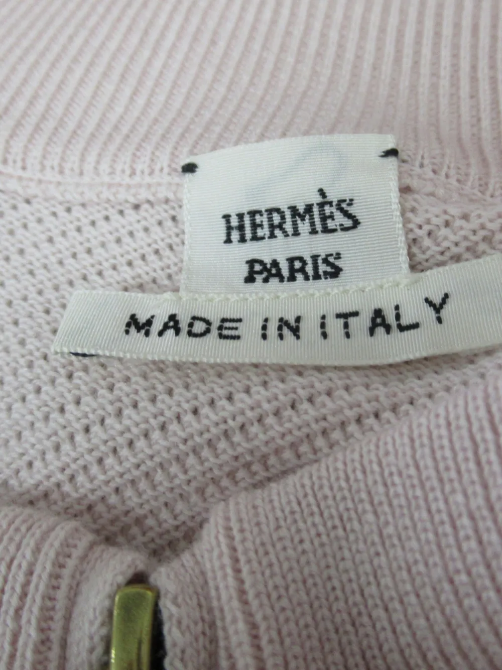 Pre-owned Hermes 2010s Knit Short-sleeve Top In Pink