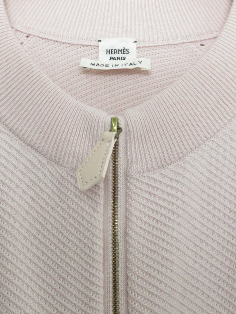 Pre-owned Hermes 2010s Knit Short-sleeve Top In Pink
