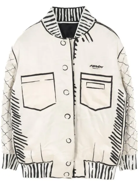 Fendi Pre-Owned chamarra bomber de Fendi Pre-Owned x Joshua Vides 2010 