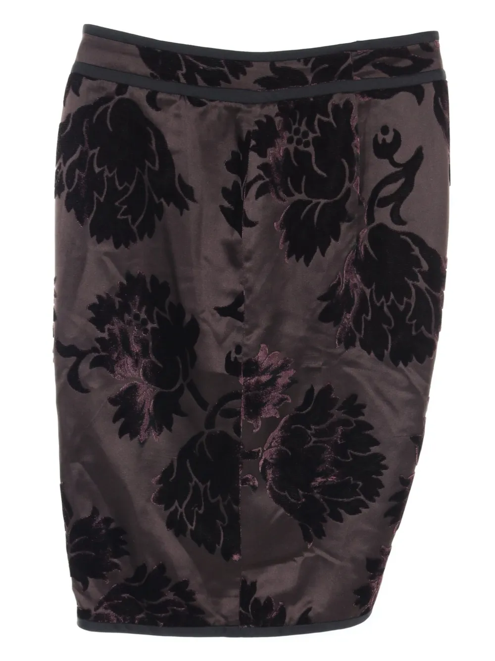 Gucci Pre-Owned 2000s floral-motif wrap skirt - Paars