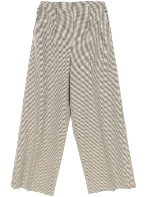 Fendi Pre-Owned 2020s wide-leg checked trousers 