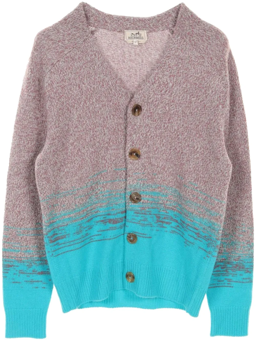 Hermès Pre-Owned 2010s gradient effect cardigan | Blue | Image 1