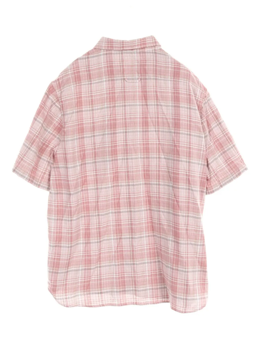 Loewe Pre-Owned 2010s Anagram-patch checked shirt - Roze