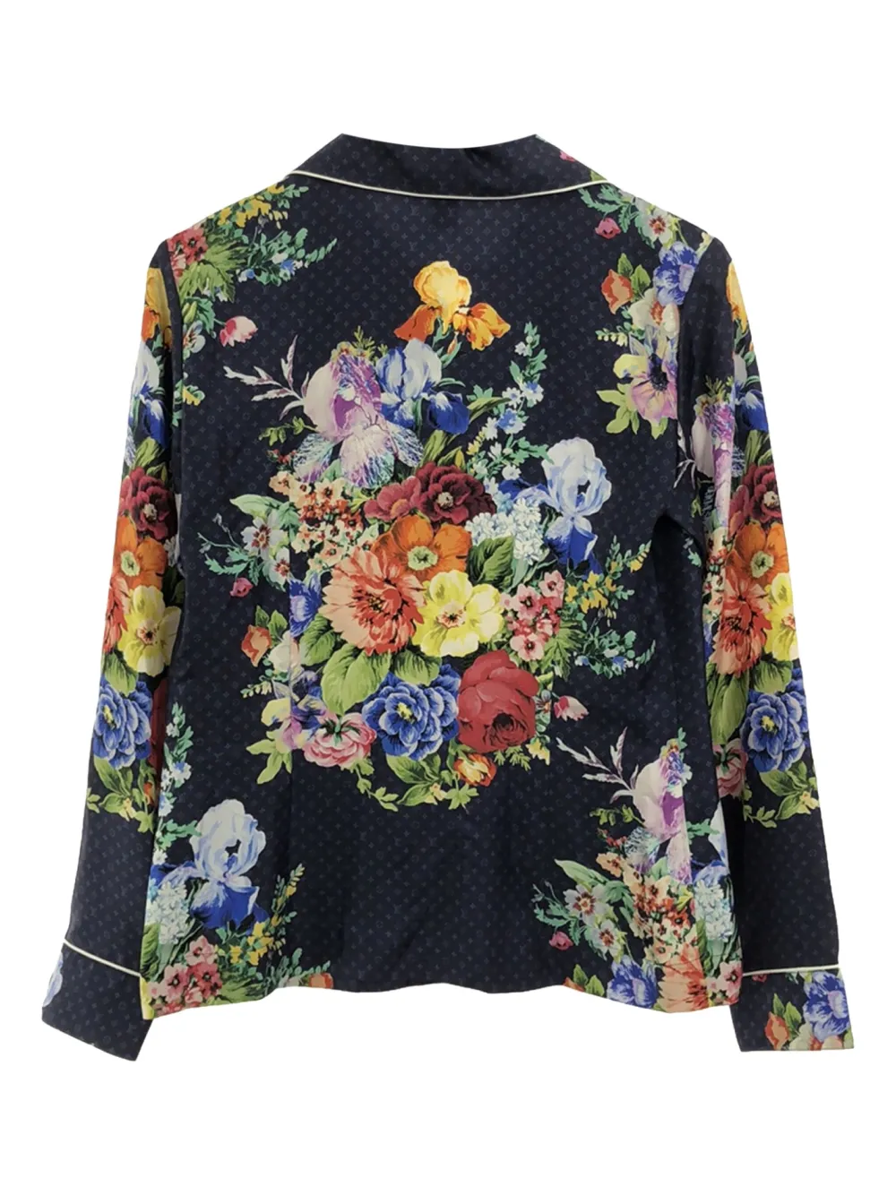 Louis Vuitton Pre-Owned 2020s blouse met bloemenprint - Blauw