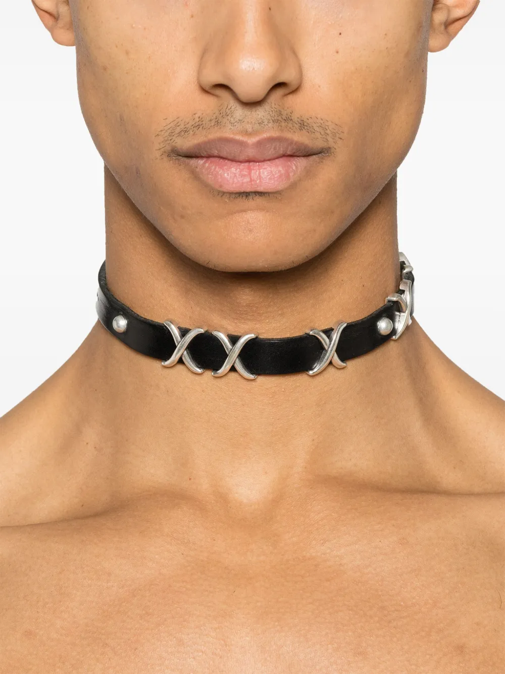 OUR LEGACY 2 CM choker - Zwart