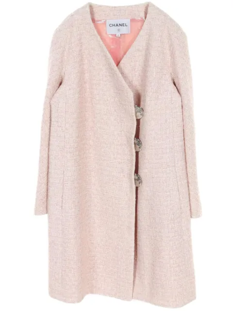 CHANEL Pre-Owned 1986-1988 tweed coat