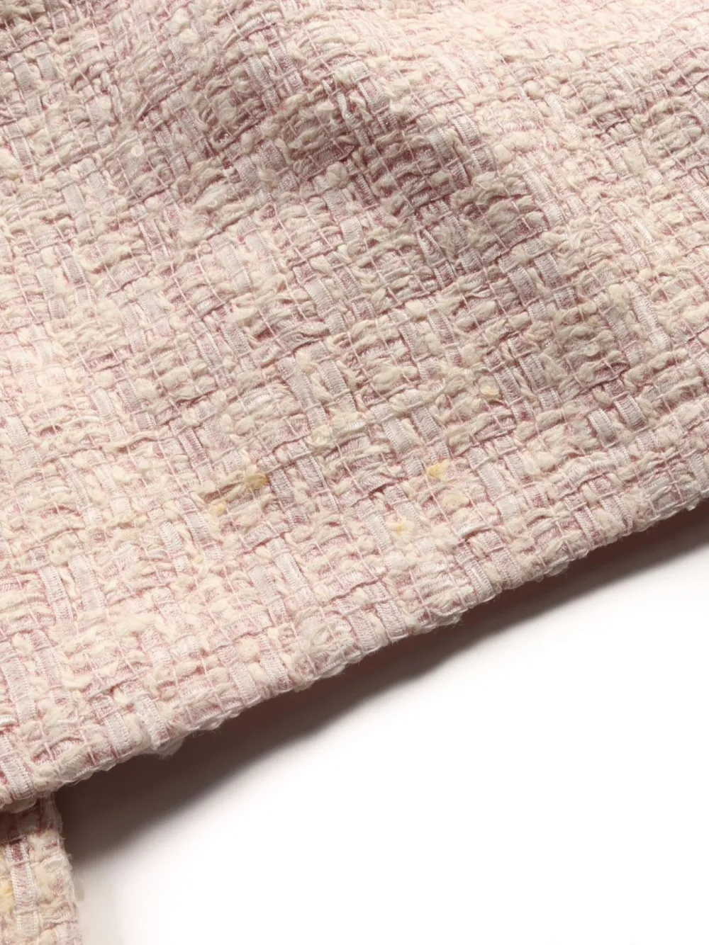 Pre-owned Chanel 1986-1988 Tweed Coat In Pink
