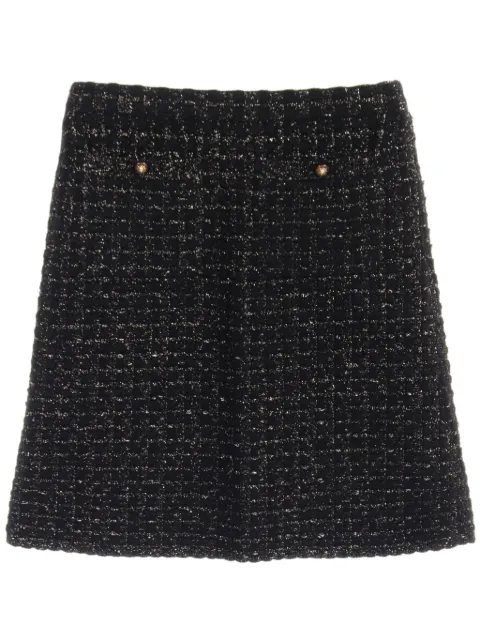 CHANEL Pre-Owned falda de tweed 1986-1988