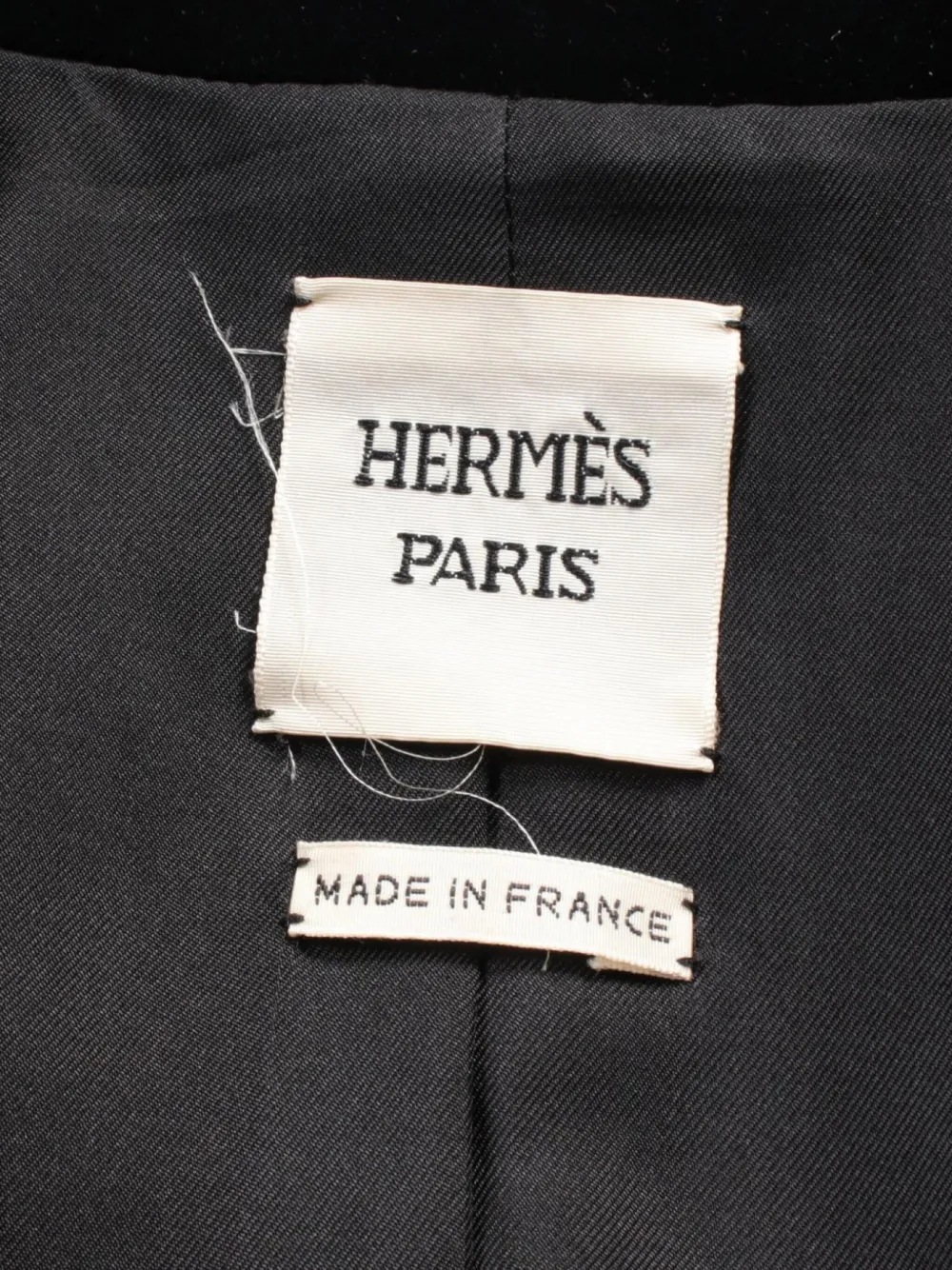 Pre-owned Hermes 2010s Velvet Blazer In Black