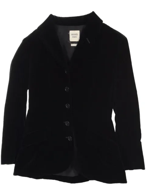 Hermès Pre-Owned 2010s velvet blazer