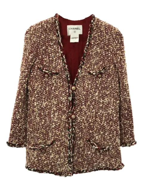 CHANEL Pre-Owned 1986-1988 tweed jacket