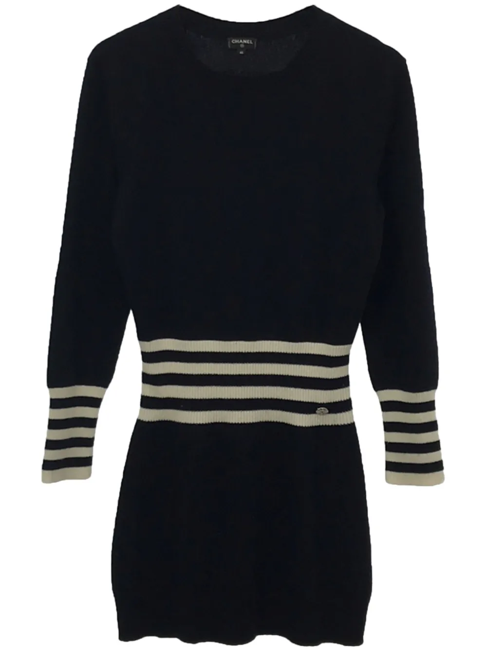 CHANEL Pre-Owned 1986-1988 cashmere dress | Blue | Image 1