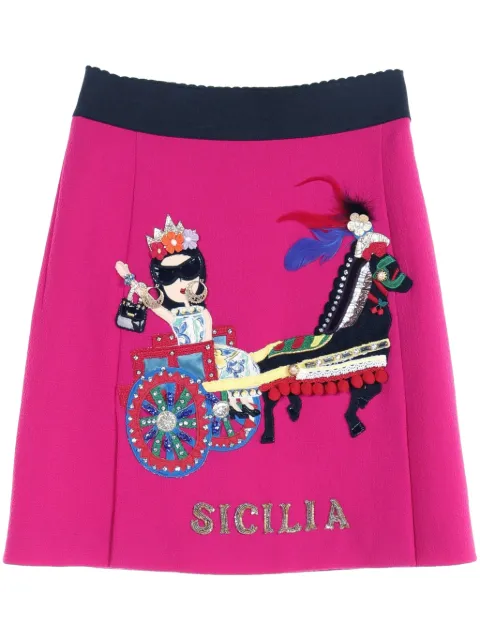 Dolce & Gabbana Pre-Owned تنورة ميني 'سيسيليا' من عقد 2010