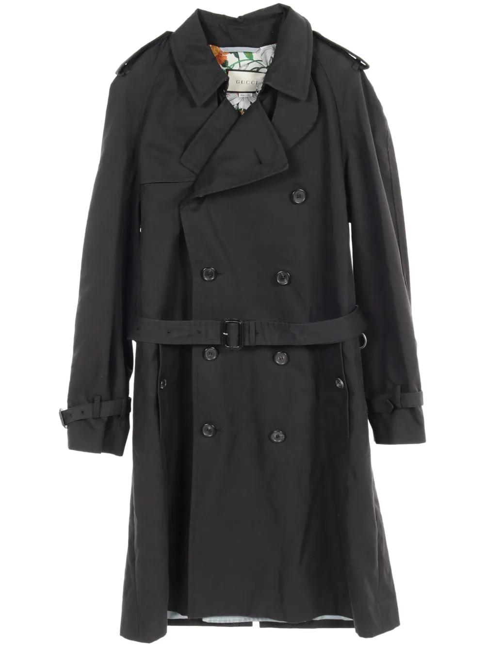 Gucci Pre-Owned Trench con cintura anni 2000 | nero | Image 1