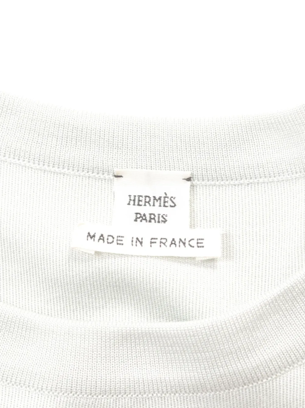 Pre-owned Hermes 2010s Twillaine Knit Dress In Grey