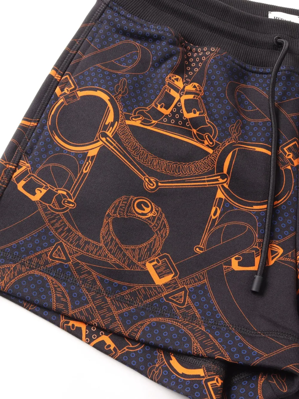 Pre-owned Hermes 2020s Eperon D'or Bandana Shorts In Blue